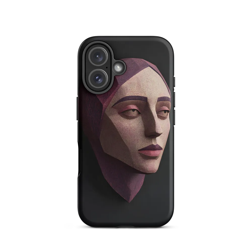 Geometric Elegance: A Contemporary Portrait | Phone Case