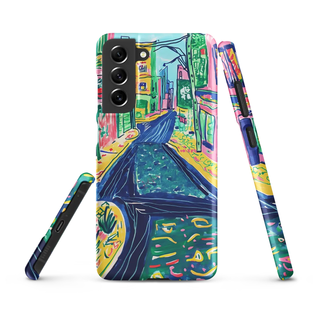 Dreamy Street in Vibrant Hues