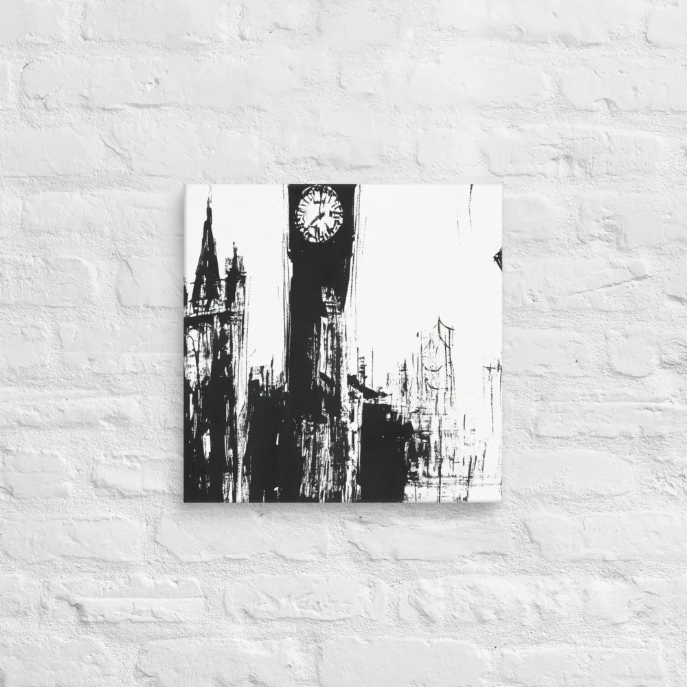 Clock Tower in Motion | Canvas | 16″×16″