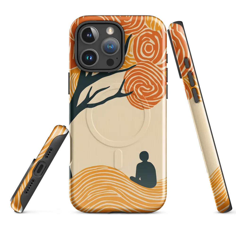 Silent Reflections under Swirling Leaves | Phone Case |  16 Pro Max | MagSafe® Tough Case | Glossy