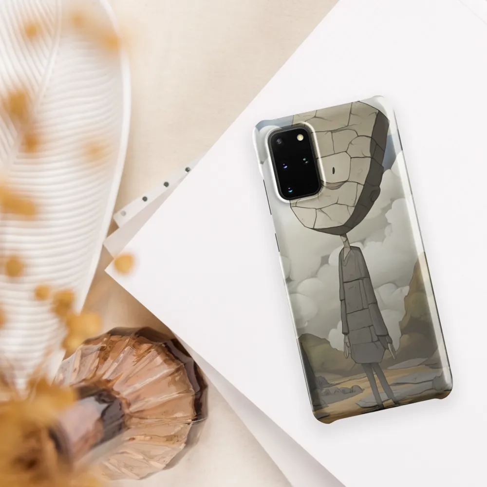 Whimsical Stone Figure in a Rocky Landscape | Phone Case |  S20 Plus | Snap Case | Glossy