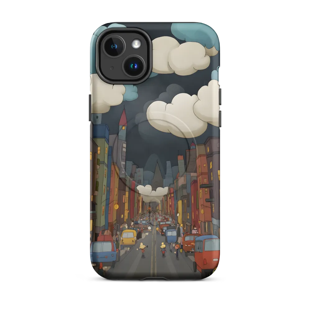 Urban Symphony: A City Awakens at Dusk | Phone Case |  14 Plus | MagSafe® Tough Case | Matte