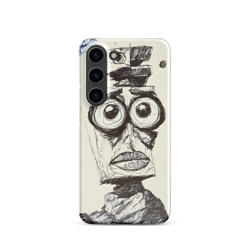 Abstract Surrealist Figure in Cubism | Phone Case |  S23 | Snap Case | Glossy