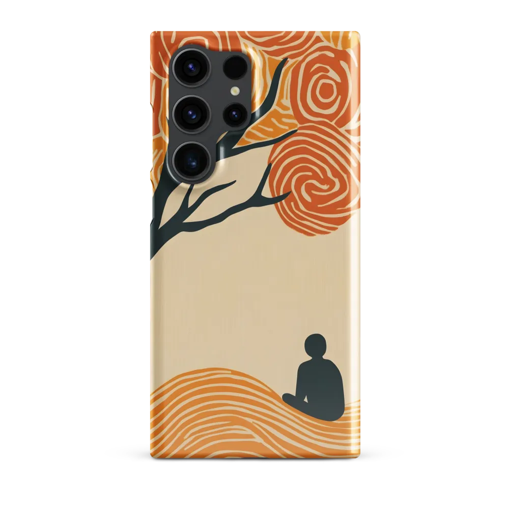 Silent Reflections under Swirling Leaves | Phone Case |  S23 Ultra | Snap Case | Glossy