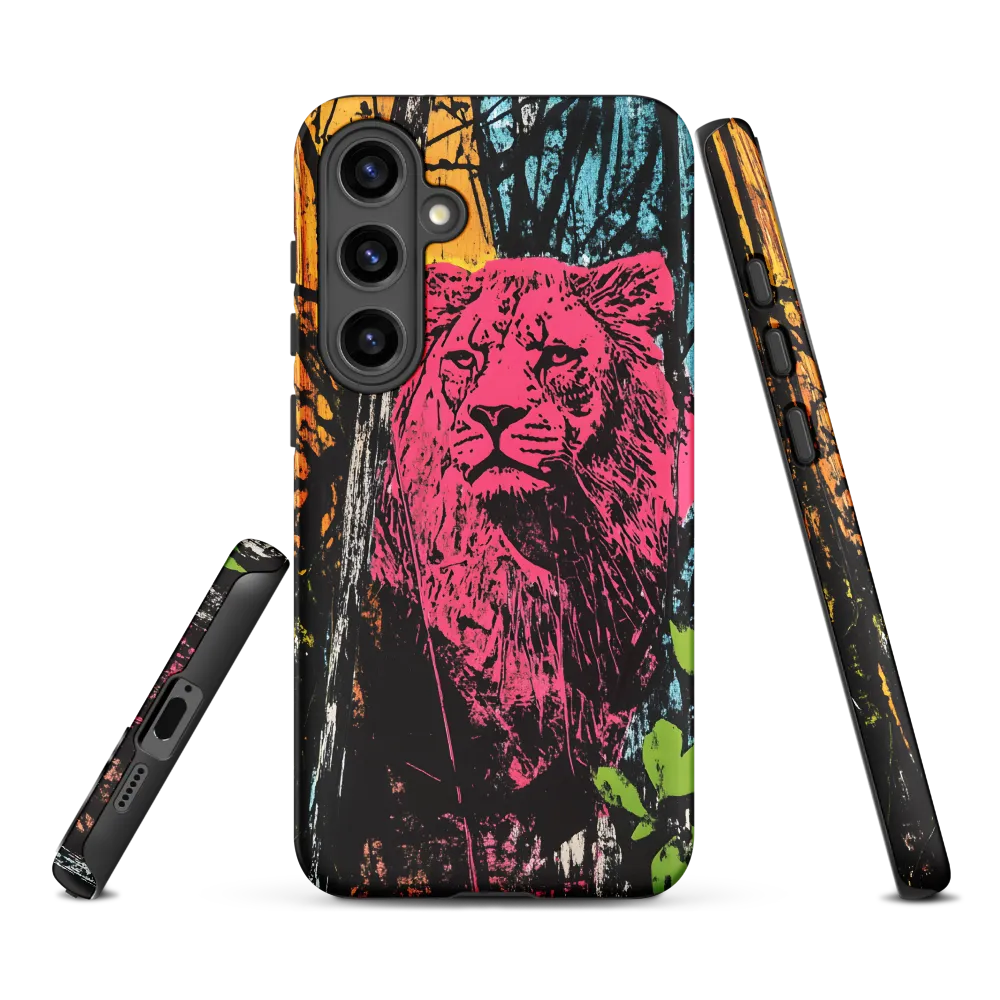 Fierce Vibrance: The Pink Lion