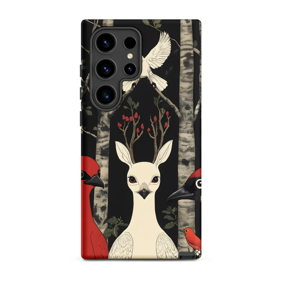 Whimsical Gathering: A Dance of Birds | Phone Case |  S24 Ultra | Tough Case | Matte