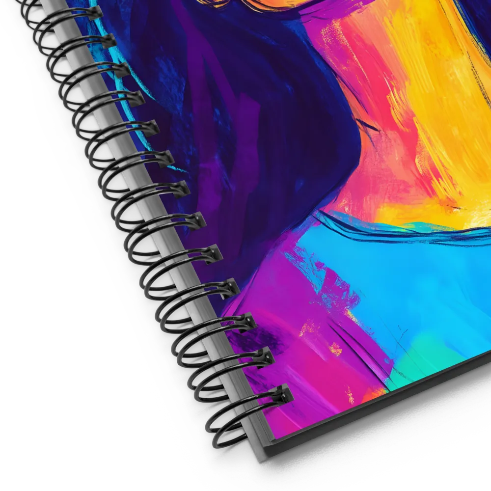 Radiant Joy: A Portrait of Confidence | Spiral Notebook