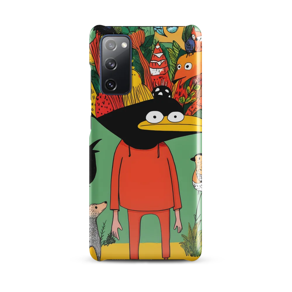 Whimsical Encounter in a Colorful Jungle