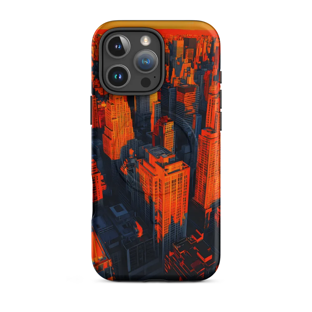 Urban Dawn: A Digital Ode to Skyscrapers | Phone Case |  16 Pro Max | MagSafe® Tough Case | Matte