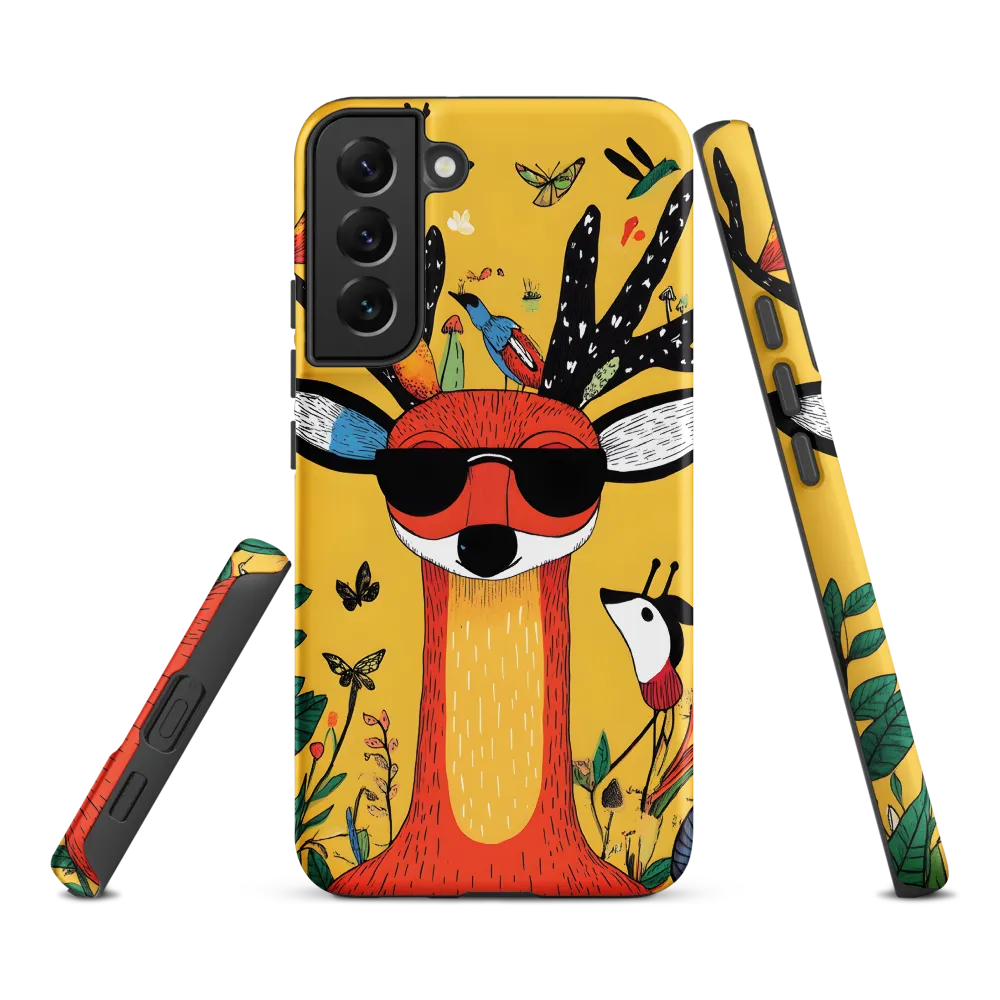 Playful Deer with Sunglasses