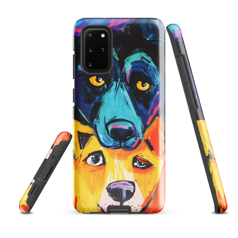 Vibrant Companions: An Expression of Canine Spirit | Phone Case |  S20 Plus | Tough Case | Glossy