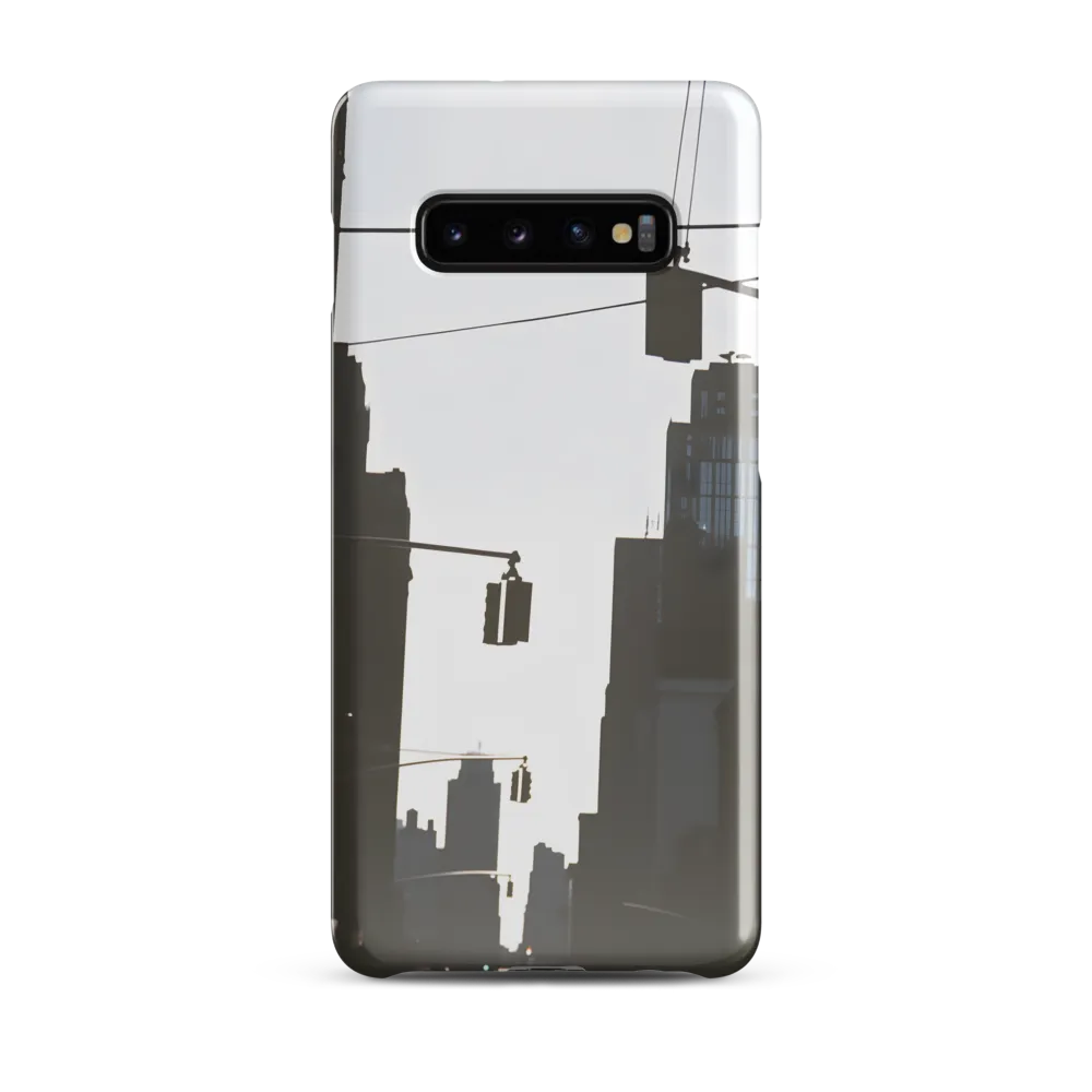 Silhouetted Serenity in Urban Light | Phone Case |  S10 Plus | Snap Case | Glossy