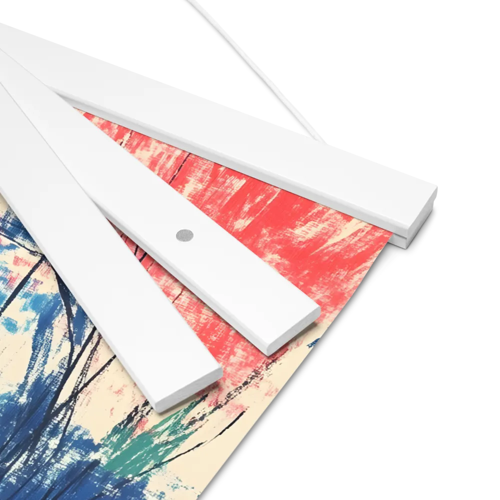 Whispers of Tranquility | Poster With White Wood Hanger | 12″×12″