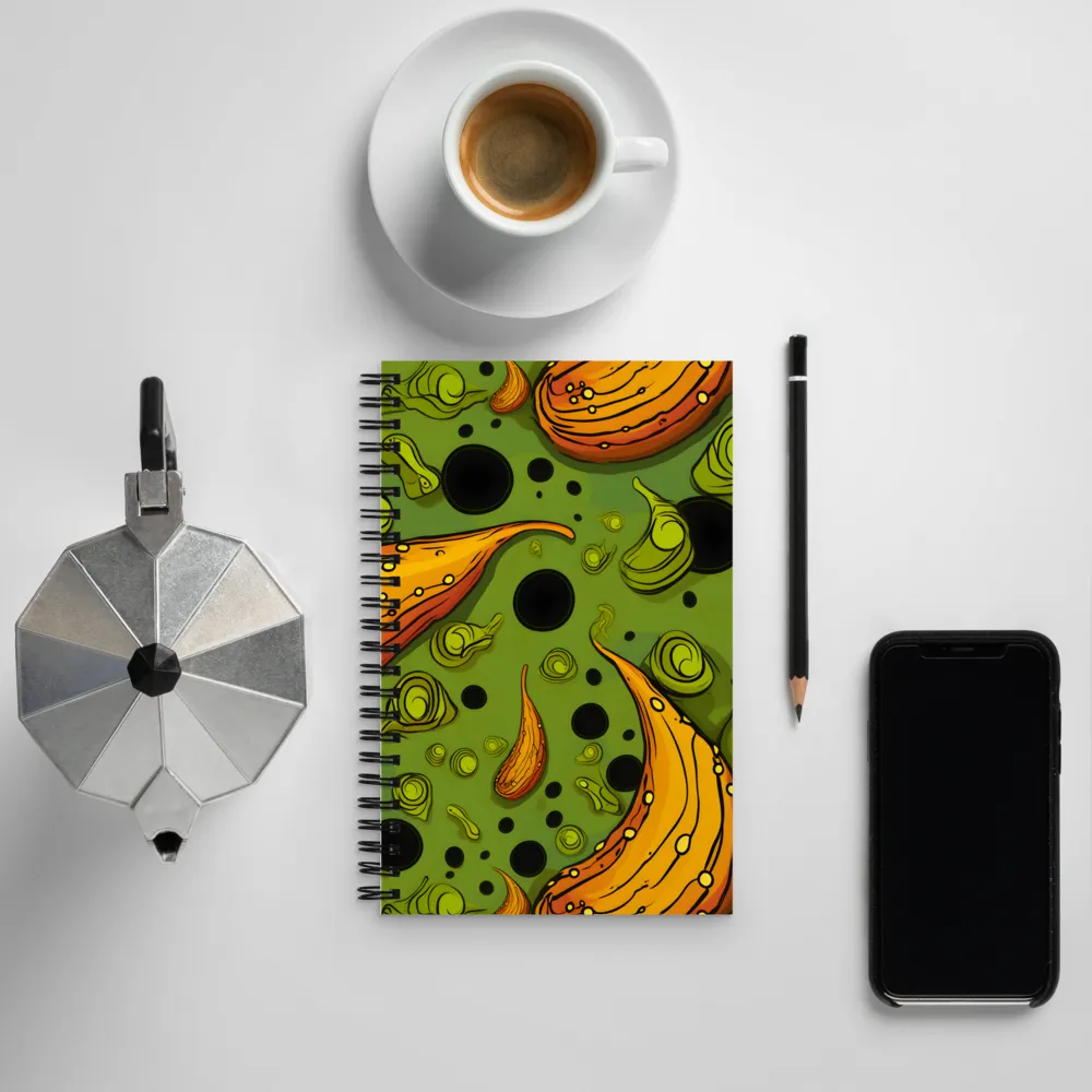 Whimsical Organic Patterns | Spiral Notebook