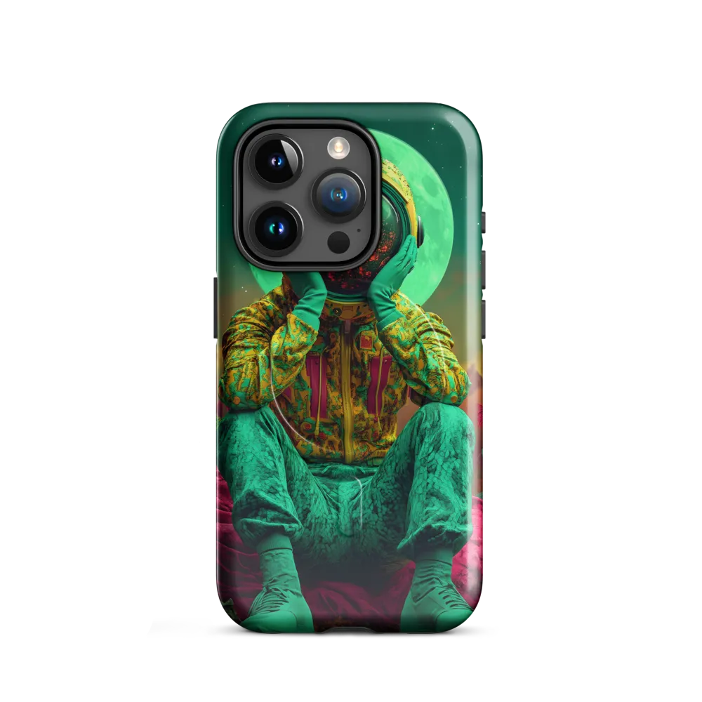 Cosmic Reflection: An Astronaut's Journey | Phone Case |  15 Pro | MagSafe® Tough Case | Glossy