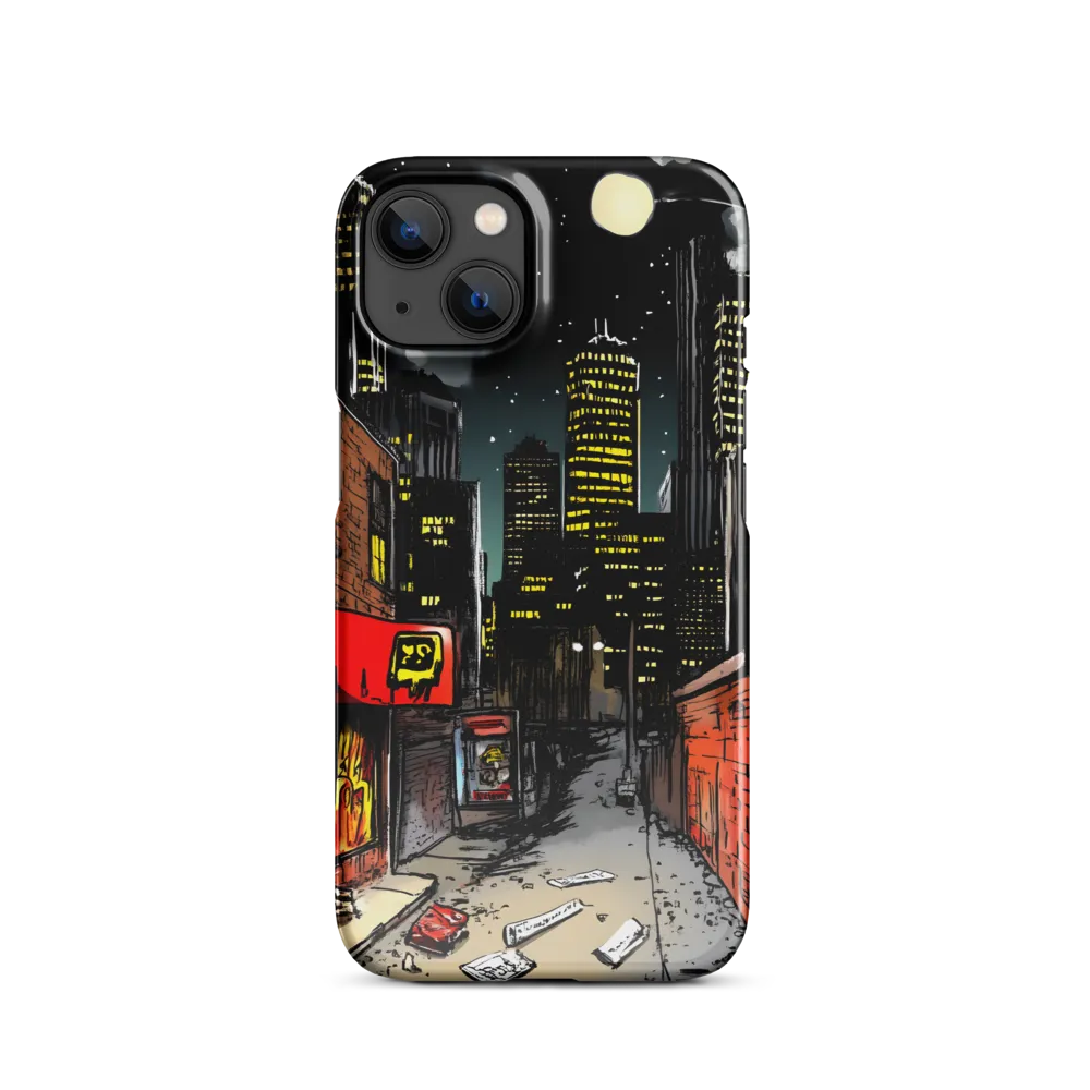 Nocturnal Cityscape: The Hidden Alley | Phone Case |  13 | Snap Case | Glossy