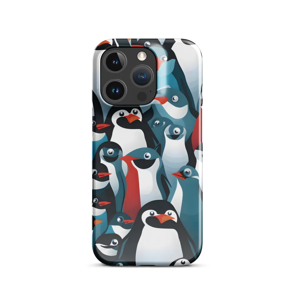 Penguin Parade | Phone Case |  16 Pro | Snap Case | Glossy
