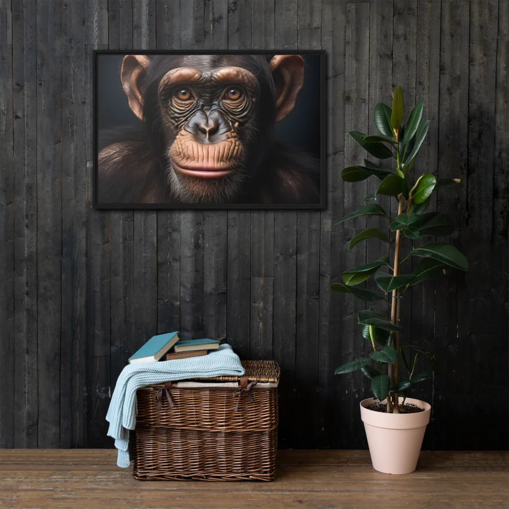 Whispers of Curiosity | Canvas with Black Frame | 24″×36″