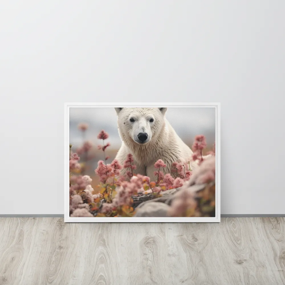 Curiosity Among Blooms: The Polar Bear