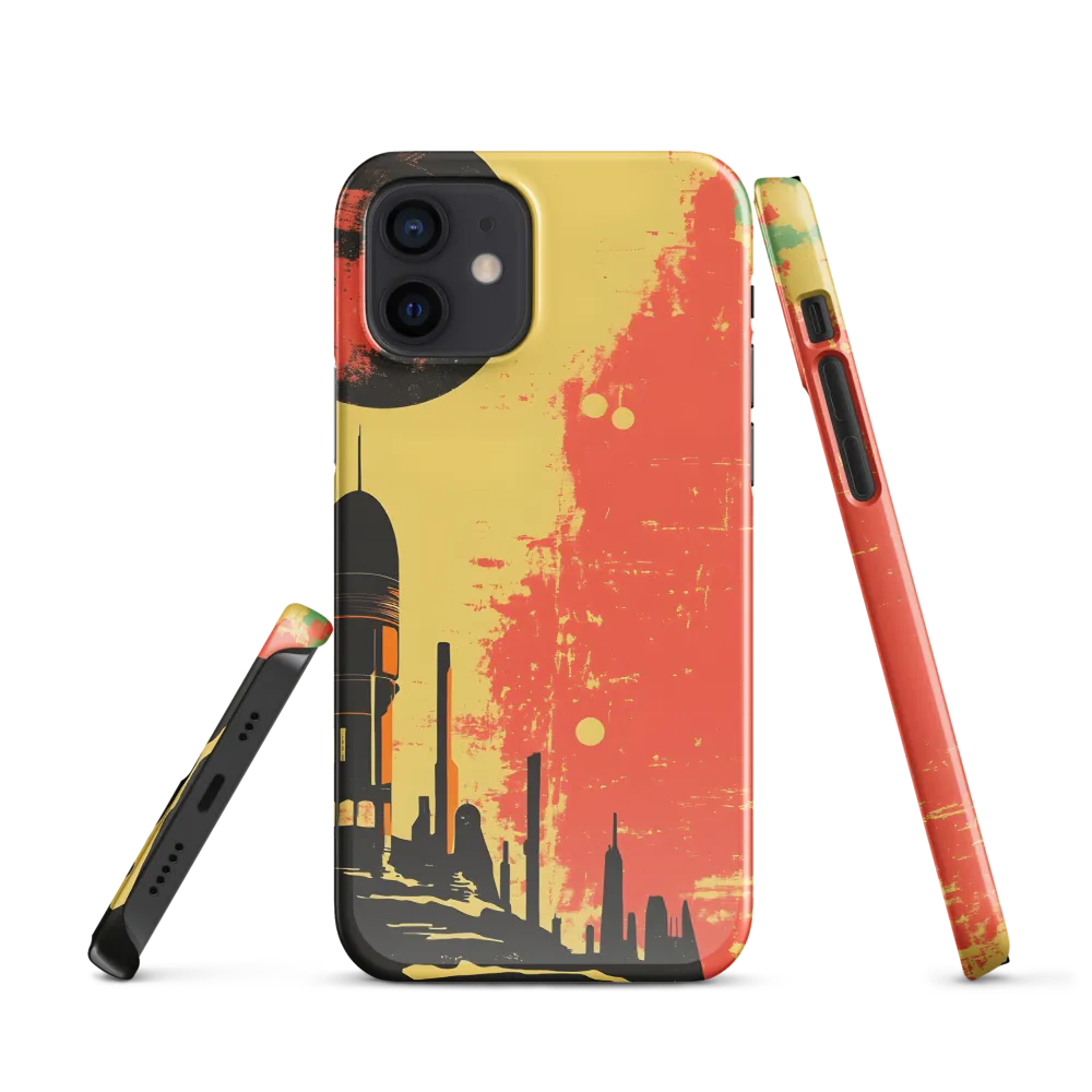 Journey to the Stars: A Retro-Futuristic Landscape | Phone Case |  12 | Snap Case | Glossy