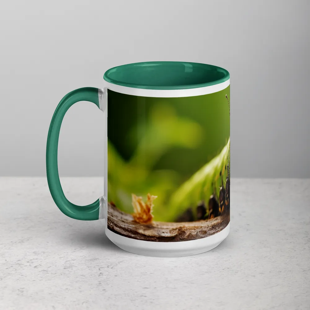 Emerald Walker — Macro Portrait of a Caterpillar