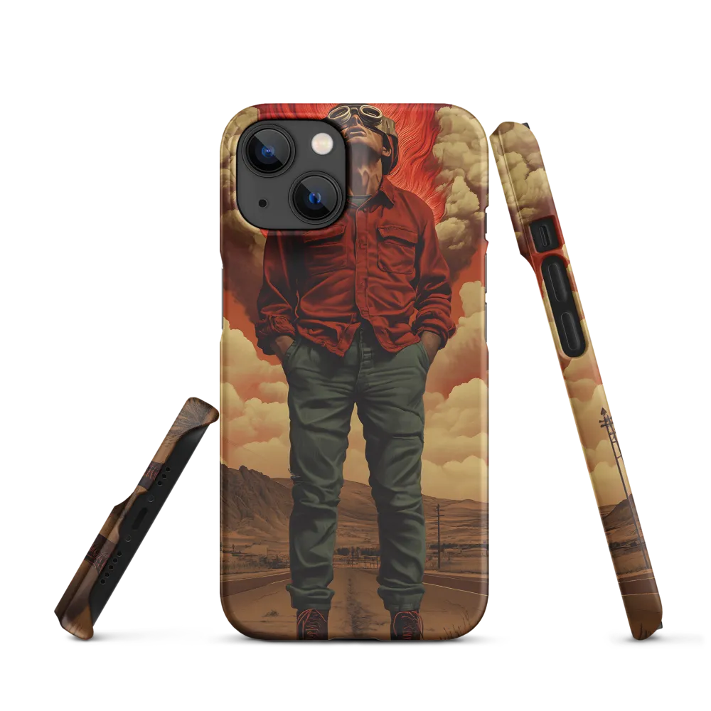 Defiant Spirit in a Surreal Landscape | Phone Case |  14 | Snap Case | Matte