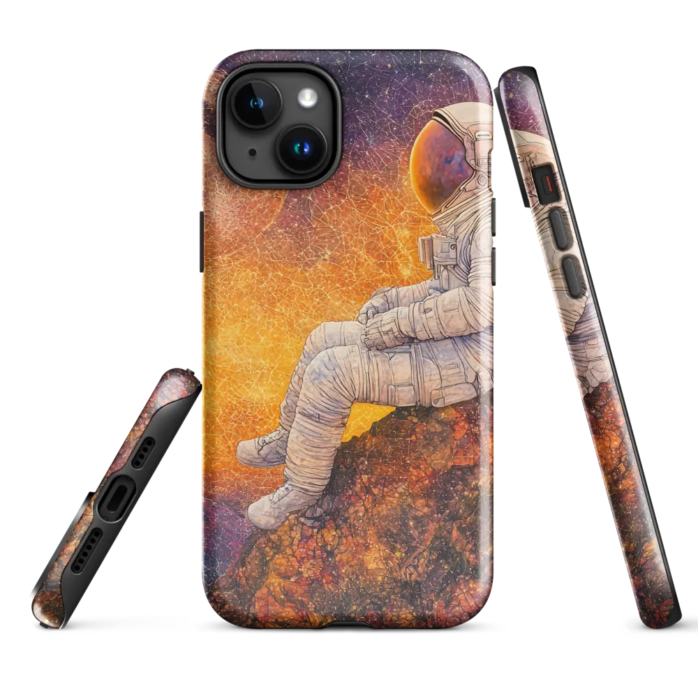 Cosmic Contemplation | Phone Case |  15 Plus | Tough Case | Glossy