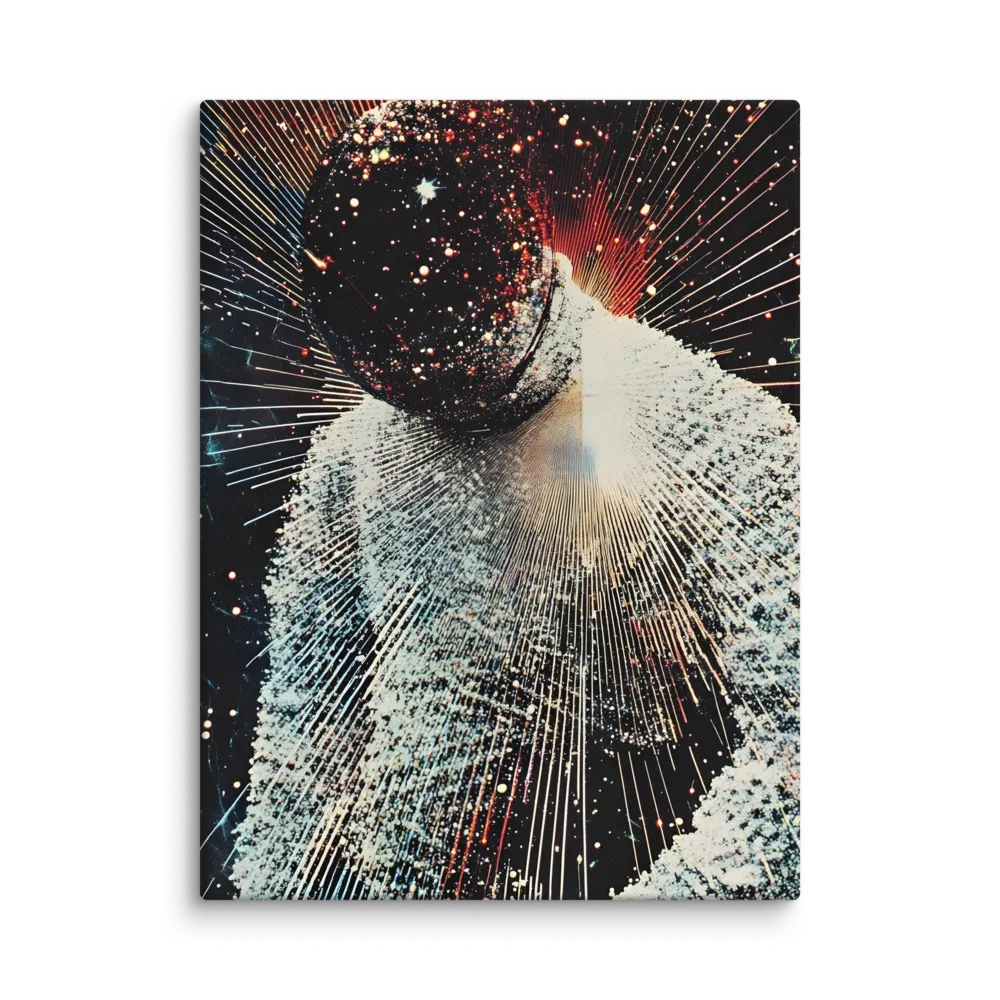 Ethereal Astronaut: A Journey Through the Cosmos | Canvas | 18″×24″