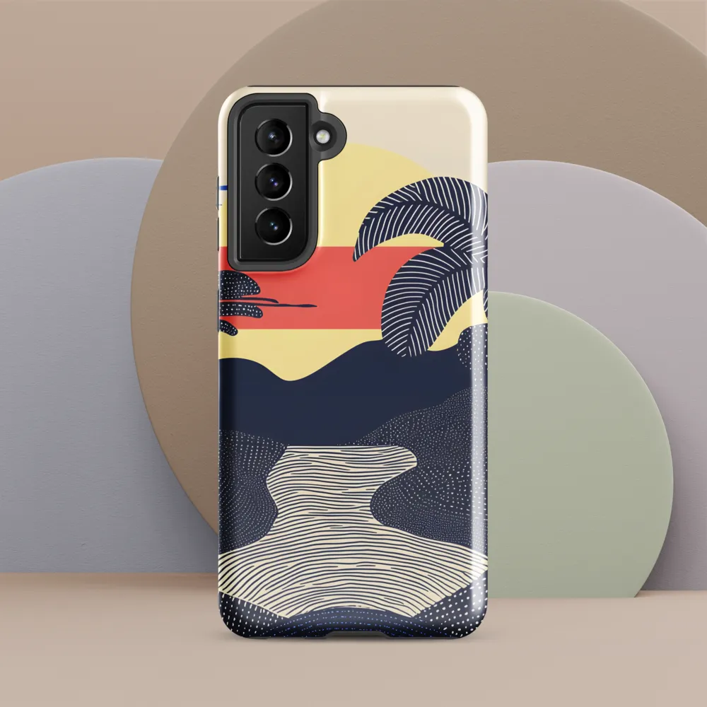 Tranquil Sunset in Modern Minimalism
