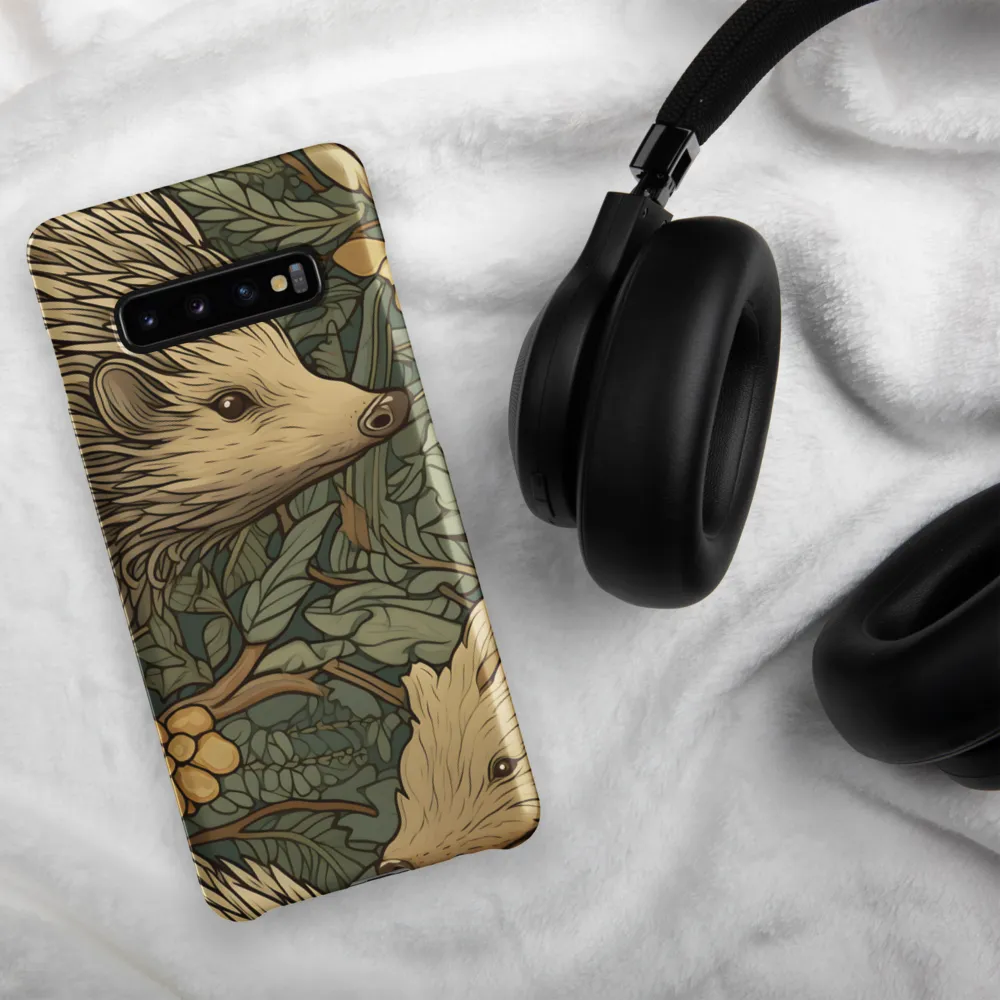Whimsical Hedgehog Garden | Phone Case |  S10 Plus | Snap Case | Matte