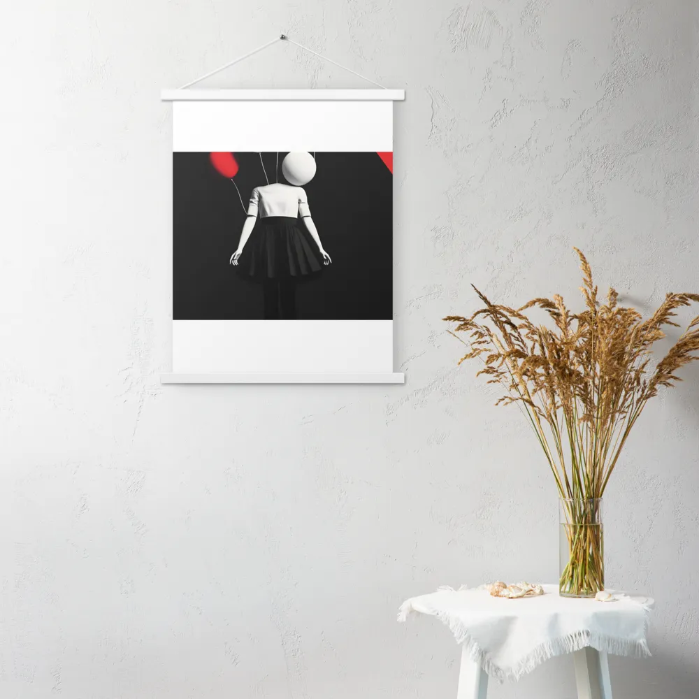 Suspended in Mystery | Poster With White Wood Hanger | 18″×24″