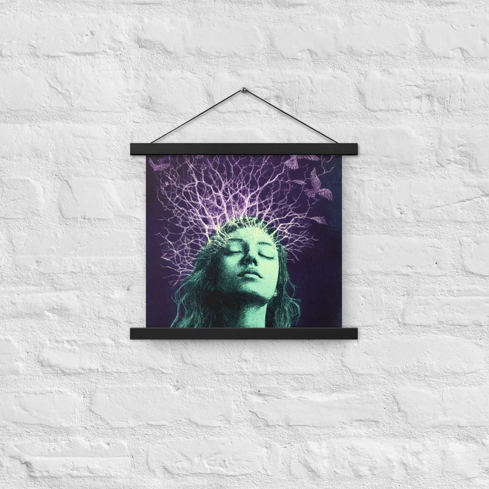 Whispers of Freedom | Poster With Black Wood Hanger | 14″×14″
