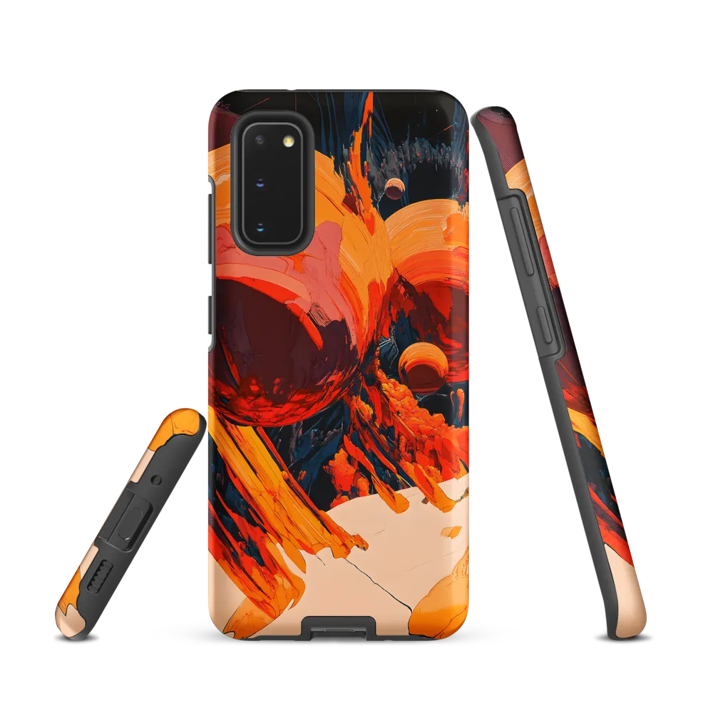 Celestial Fusion: A Cosmic Encounter | Phone Case |  S20 | Tough Case | Matte