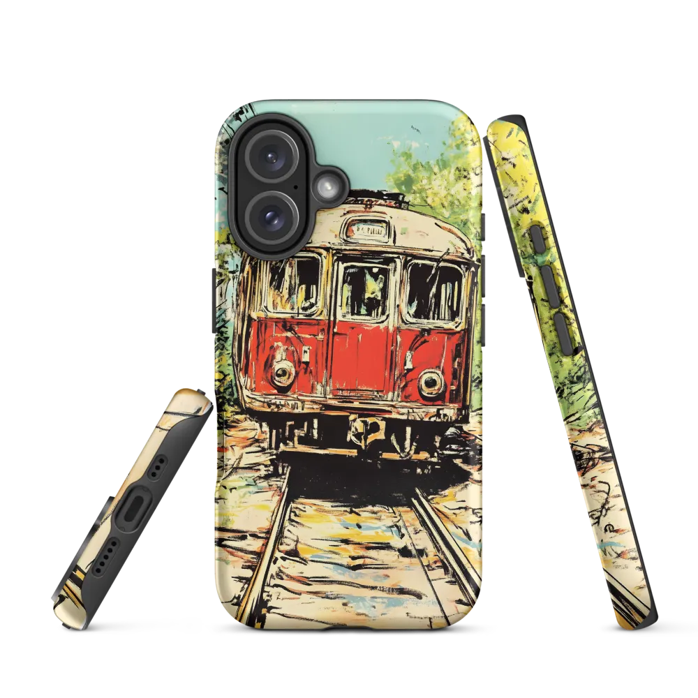 Echoes of Transit: A Train's Journey | Phone Case |  16 | Tough Case | Matte