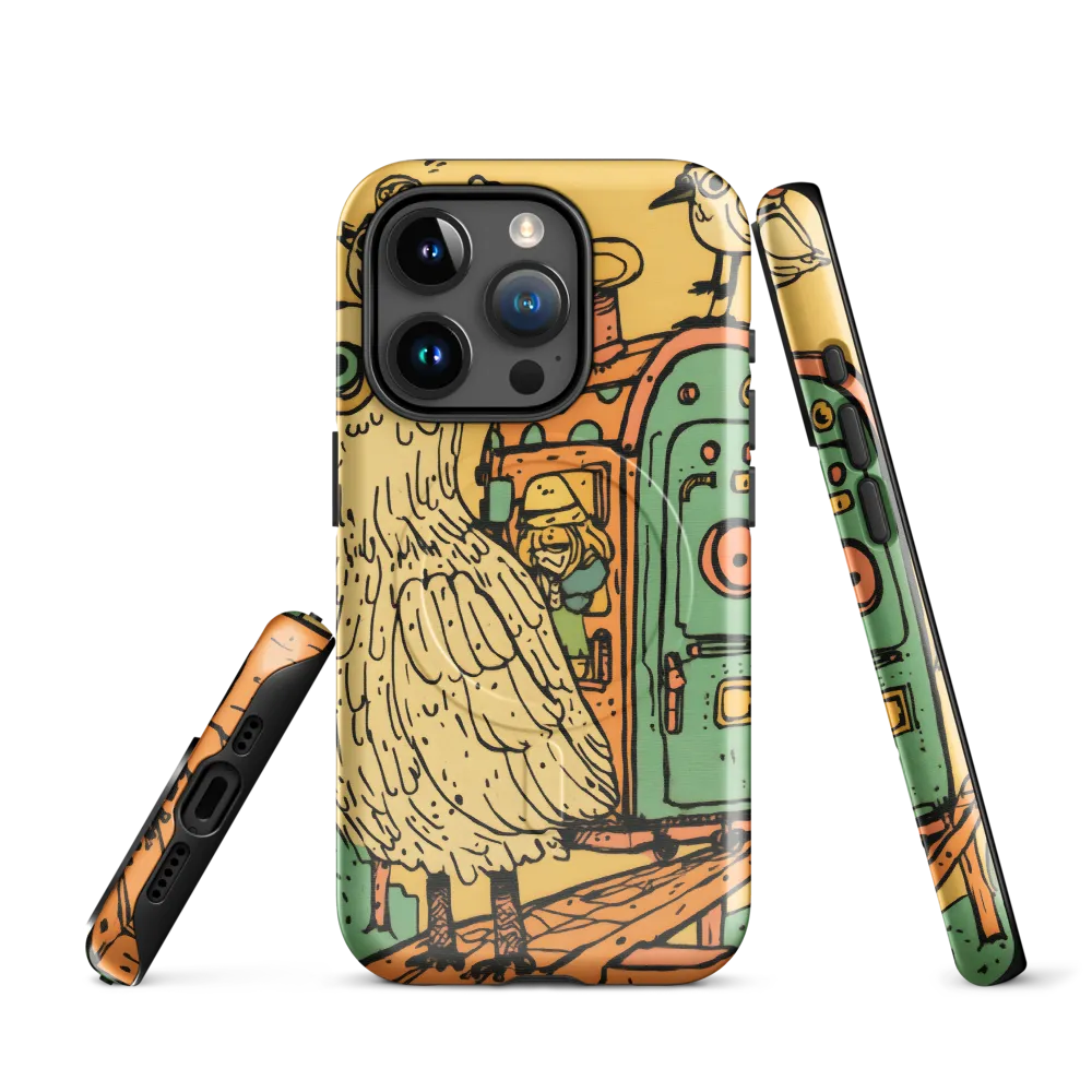 Whimsical Avian Adventure | Phone Case |  15 Pro | MagSafe® Tough Case | Glossy