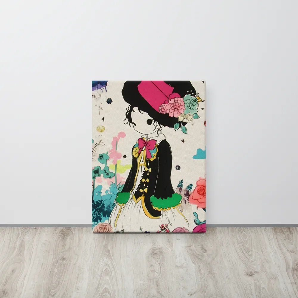 Whimsical Garden Reverie | Canvas | 18″×24″
