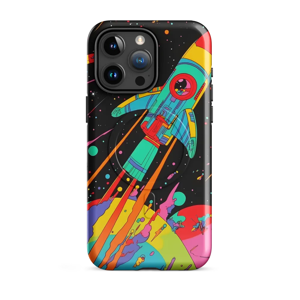 Cosmic Voyage: The Neon Lift-Off