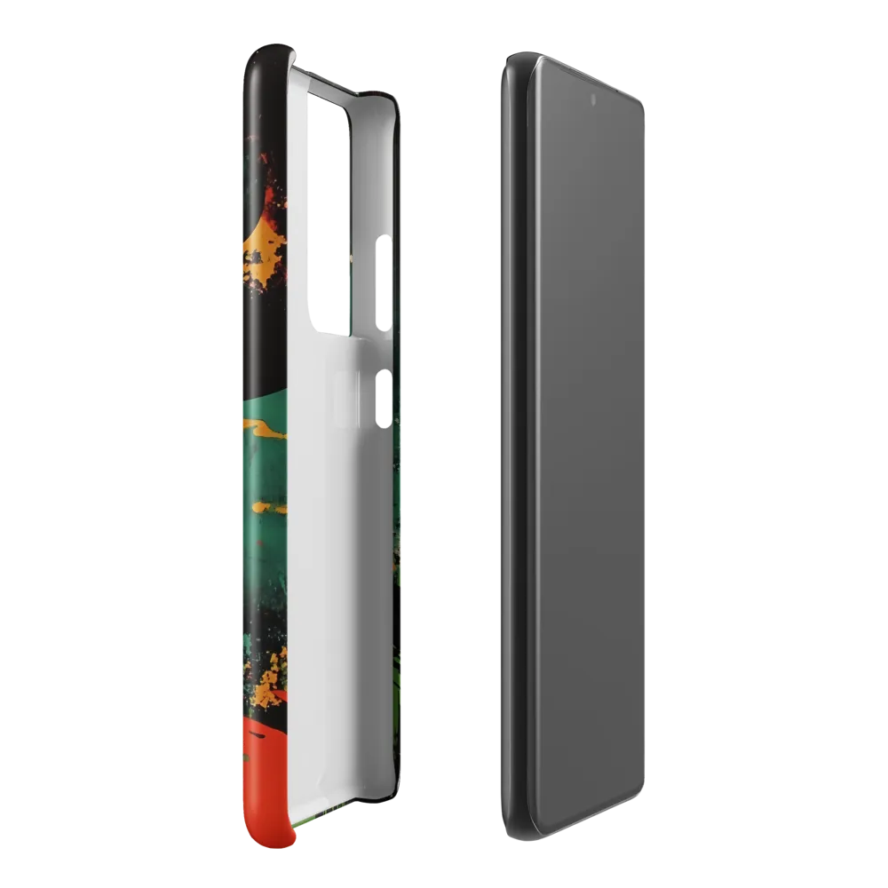 Journey Through the Cosmic Canvas | Phone Case |  S21 Ultra | Snap Case | Glossy