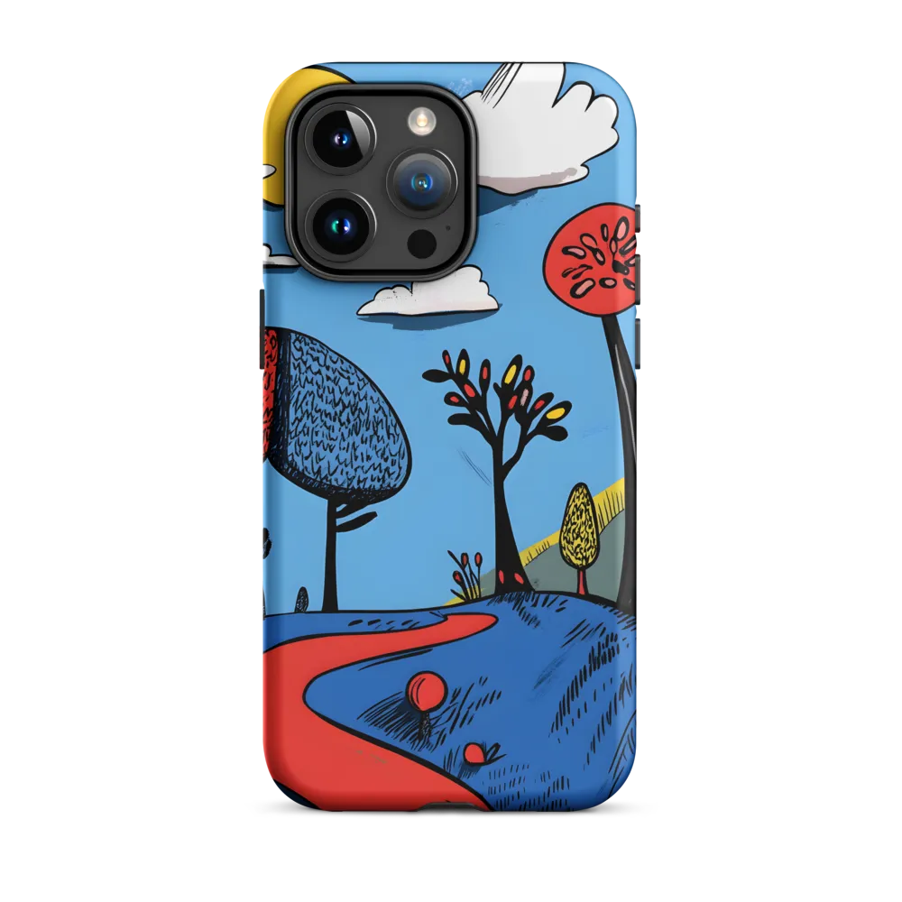 Whimsical Pathways Through a Colorful Landscape