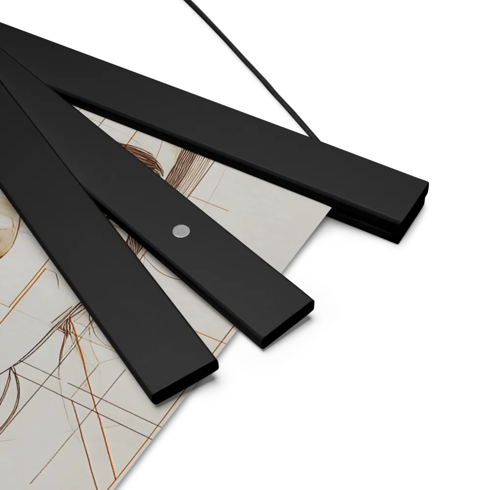 Geometric Serenity: A Minimalist Portrait