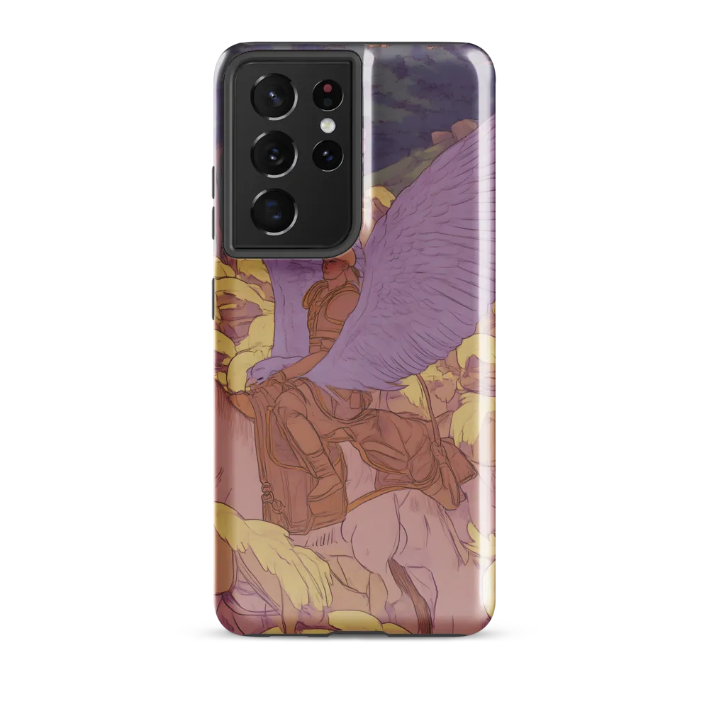 The Winged Guardian | Phone Case |  S21 Ultra | Tough Case | Glossy