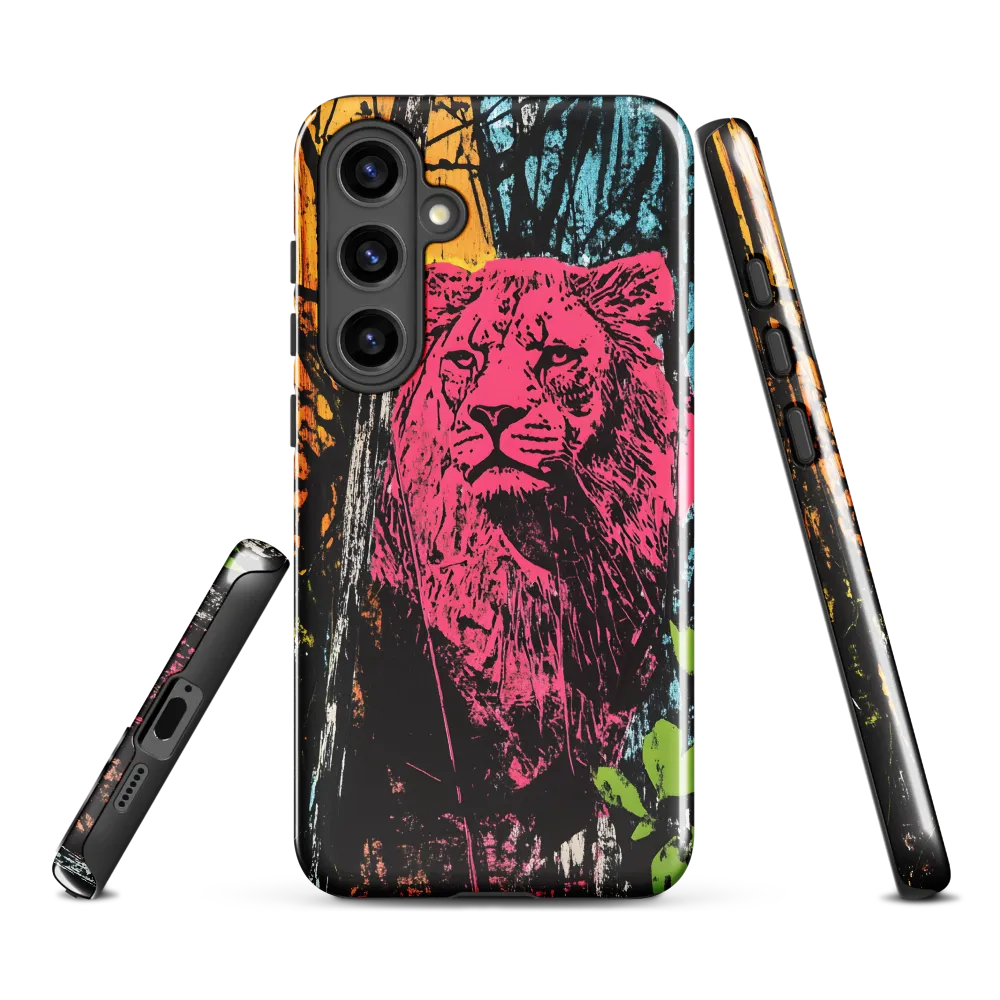 Fierce Vibrance: The Pink Lion