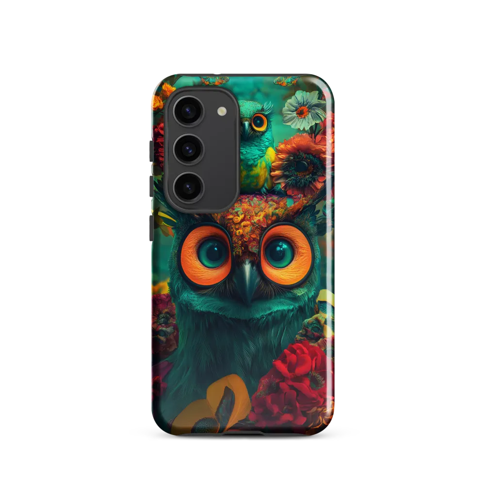 Majestic Harmony: The Floral Owl