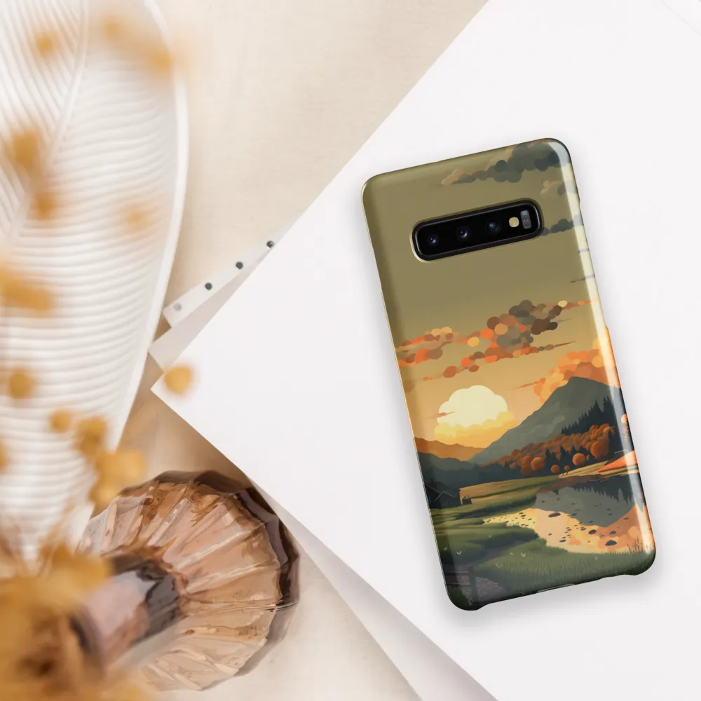 Whispers of Autumn: A Tranquil Evening | Phone Case |  S10 Plus | Snap Case | Glossy