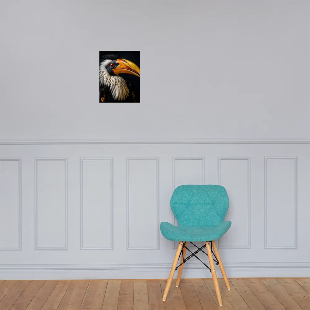 Majestic Hornbill Portrait | Poster | 11″×14″