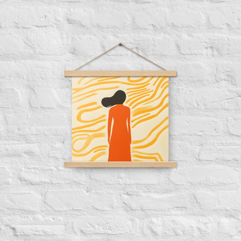 Connection to Serenity | Poster With Oak Wood Hanger | 14″×14″