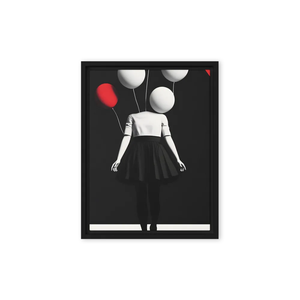 Suspended in Mystery | Canvas with Black Frame | 9″×12″