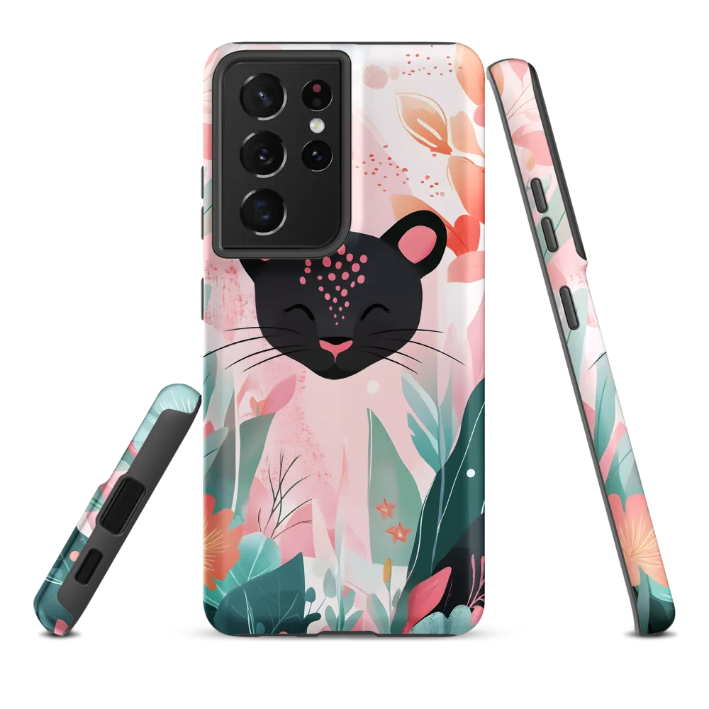 Whimsical Panther in Bloom