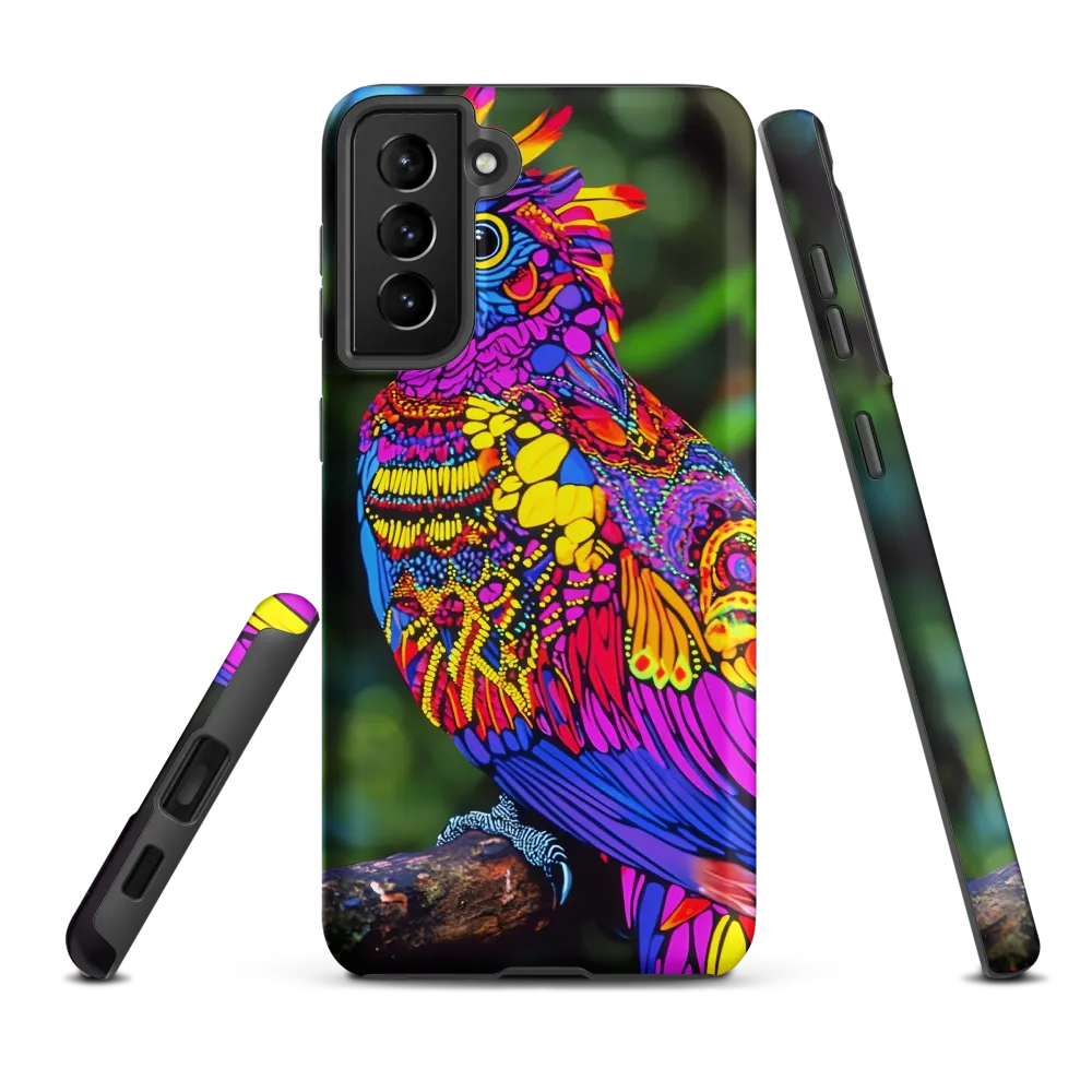 Vibrant Psychedelic Parrot