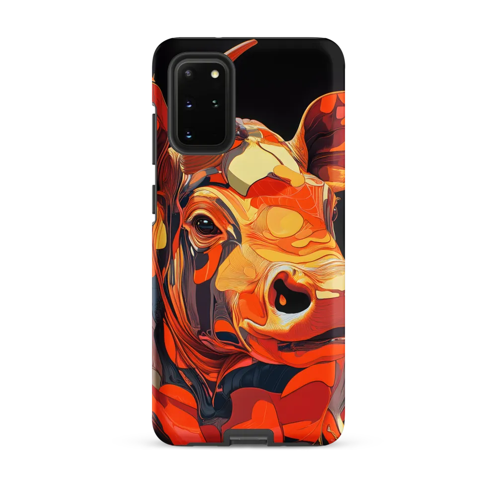 Modern Serenade: The Vibrant Cow